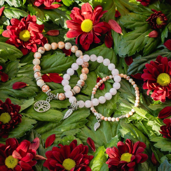 Happy Lotus armband voor vrouwen roze set