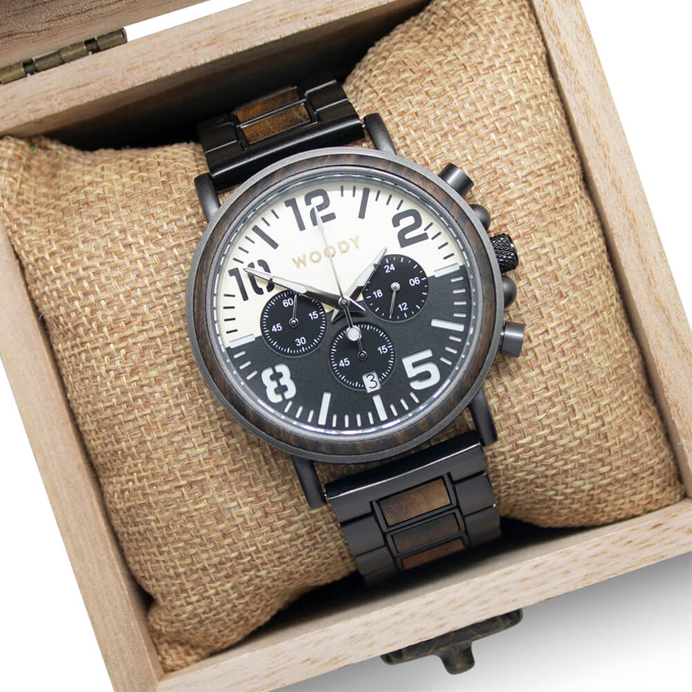 Houten Horloge Comfortabel Horizon Bonsai