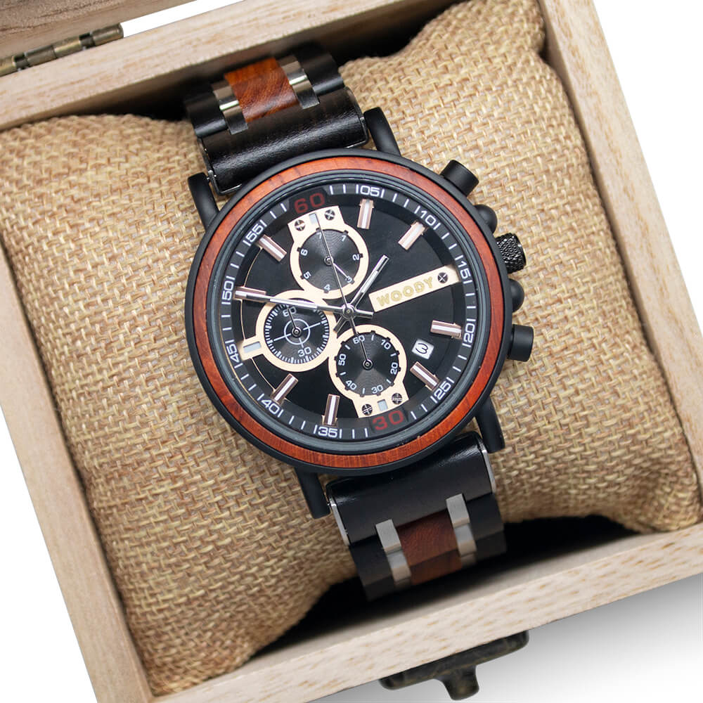 Woodystore.nl Trendy Watch from Wood Timber Titan