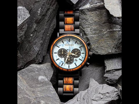 video uitpakken horloge hout heren